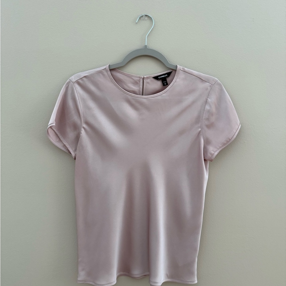 Elegant Pink Satin Top